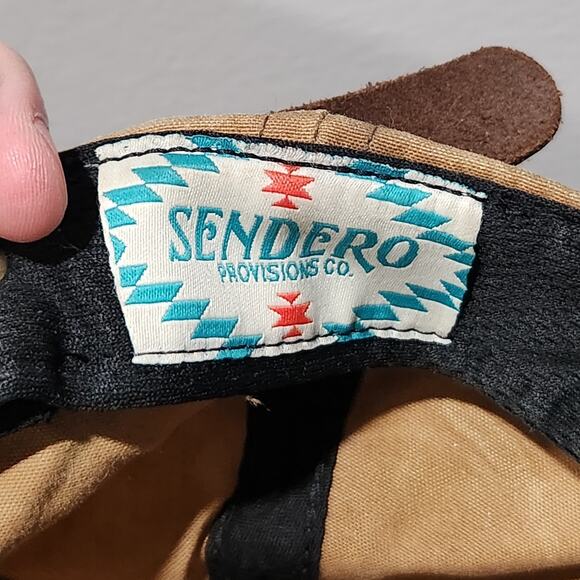 Sendero Provisions Co WAX Adjustable Strapback Rope Brown Hat Cap OSFA - Picture 13 of 14